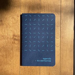 Atelier Archipel Agenda 52 semaines Ligne  - Marine-bleu