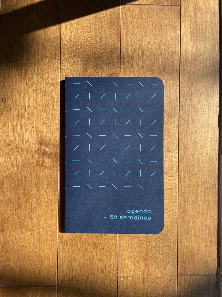 Atelier Archipel Agenda 52 semaines Ligne  - Marine-bleu