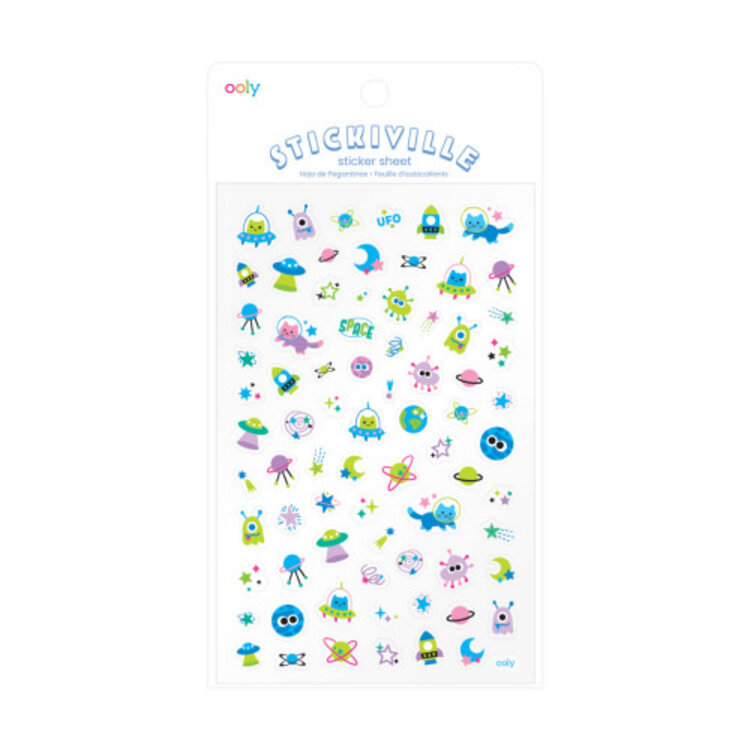 Ooly Autocollants - Amis de l'espace