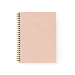 Baltic Club Cahier à spirale en tissu - Eau de rose