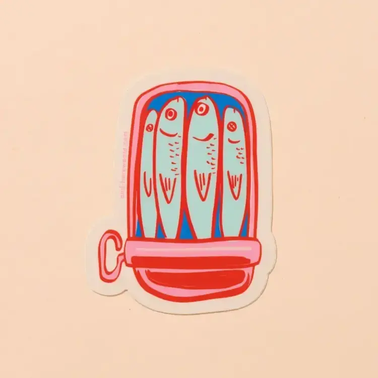 And Here We Are Autocollant en vinyle - Sardines