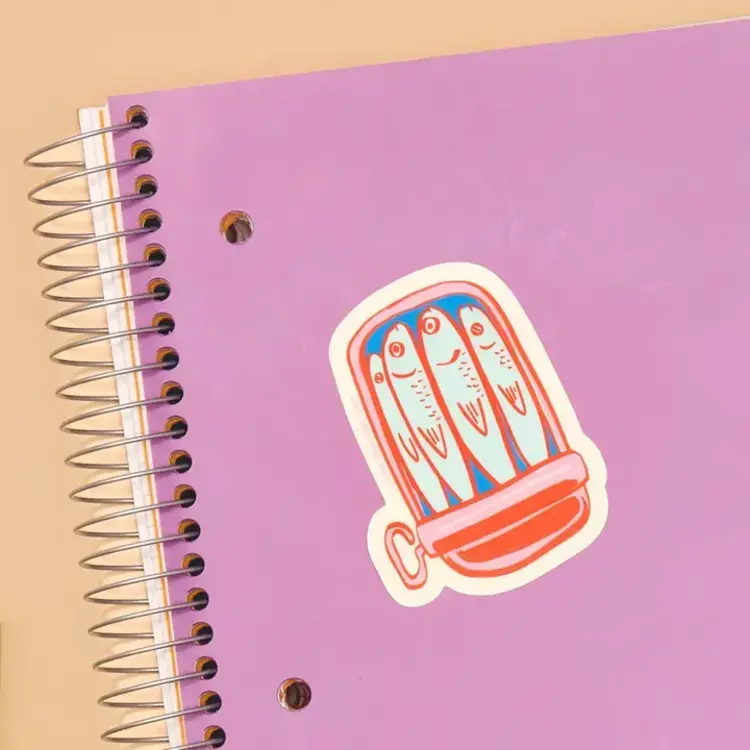 And Here We Are Autocollant en vinyle - Sardines