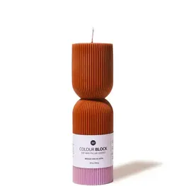 Ebb & Flow Chandelle totem - Orange brûlé & Violet