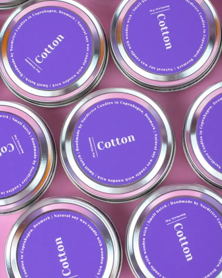 Nordtrice Bougie de soja - Cotton