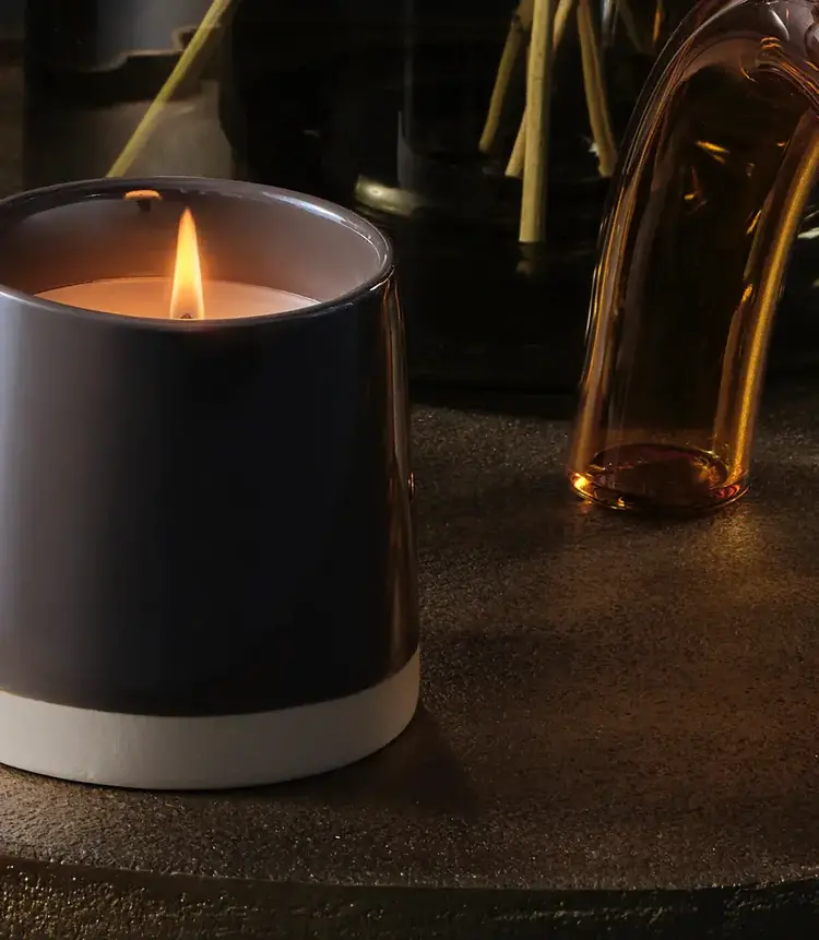 Illume Bougie en céramique - Woodfire
