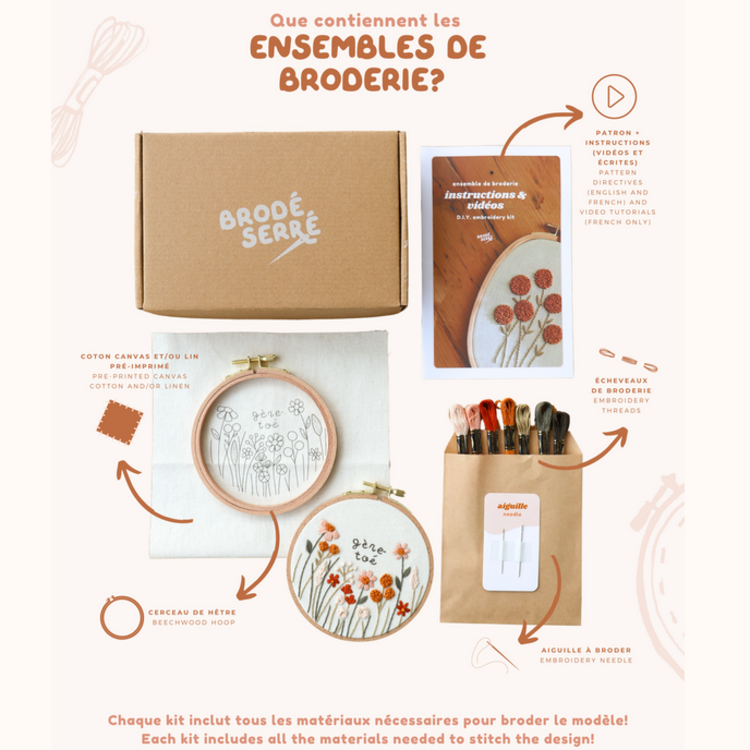 Brodé Serré Kit de broderie D.I.Y - Serre verte