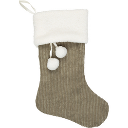 Silver Tree Bas de noël - Corduroy vert