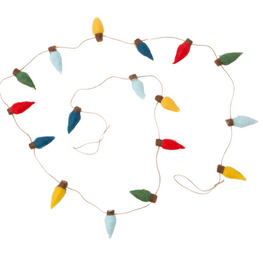 Silver Tree Guirlande de lumières multicolores en feutre - 6 pi 12