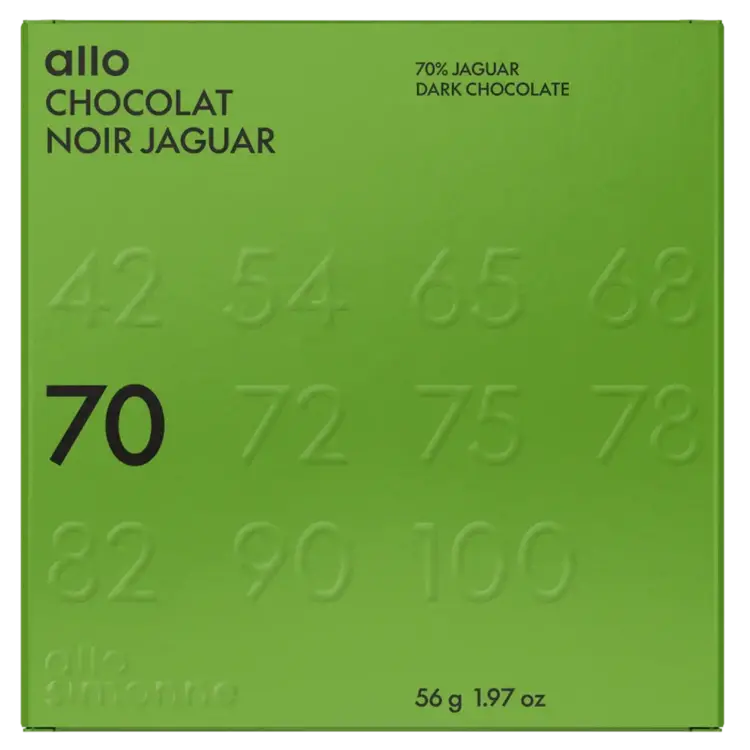Allo Simonne Tablette - Chocolat noir Jaguar 70%