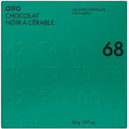 Allo Simonne Tablette - Chocolat noir à l'érable 68%