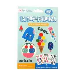 Ooly Ensemble de tatouages ​​temporaires - Glaces