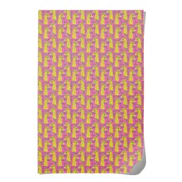 Red Cap Papier d'emballage - Girafe festive