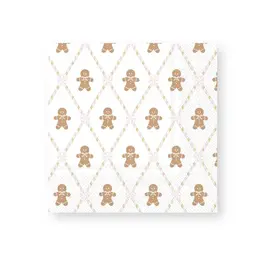 Bonjour Fête Grandes serviettes de table - Pain d'épice