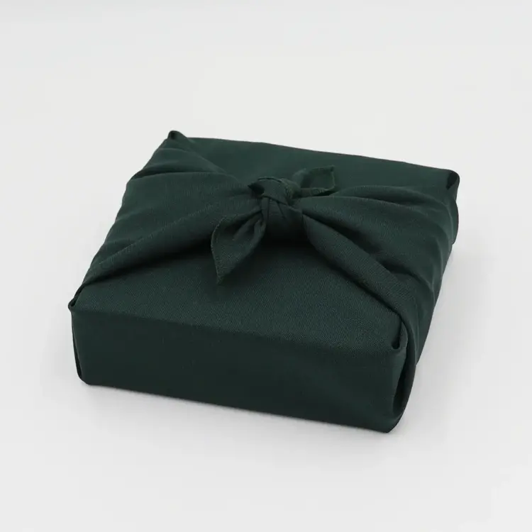 Next Chance Emballage cadeau réutilisable - Furoshiki - Vert forêt - Moyen