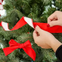 Next Chance Guirlande torsadée - Rouge et blanc