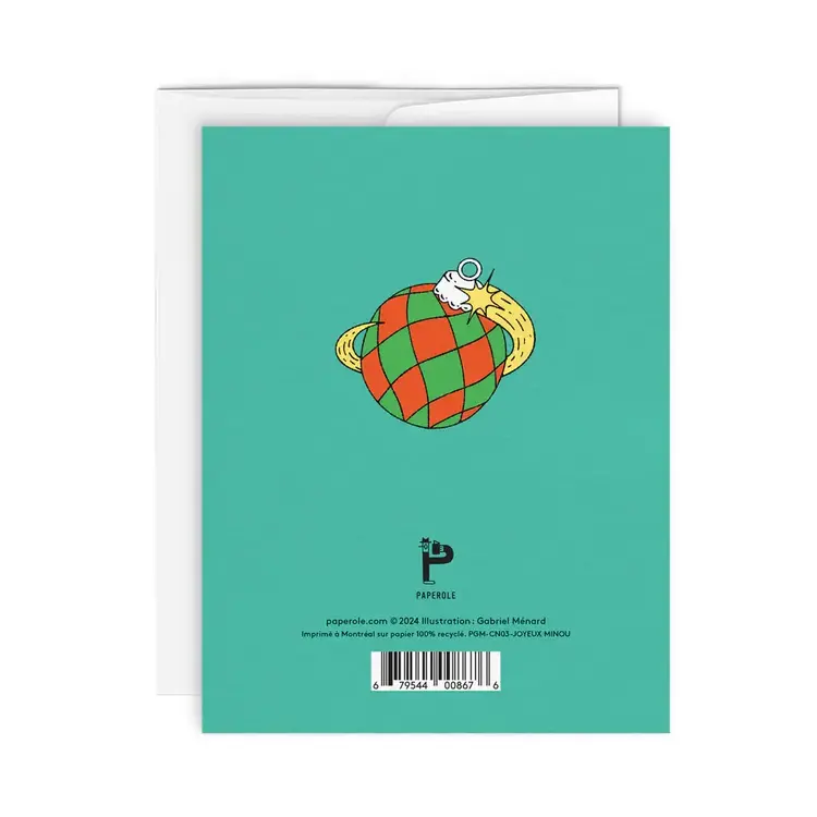 Paperole Carte de souhaits - JOYEUX MINOU