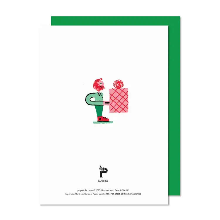 Paperole Carte de souhaits - SOIRÉE CANADIENNE