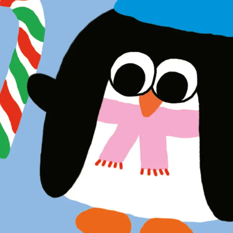 Paperole Autocollants - Pingouin sucre d'orge