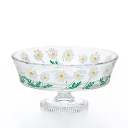 Aderia Bol de service avec pied - Marguerites