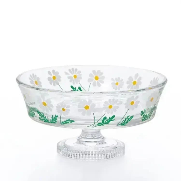 Aderia Bol de service avec pied - Marguerites