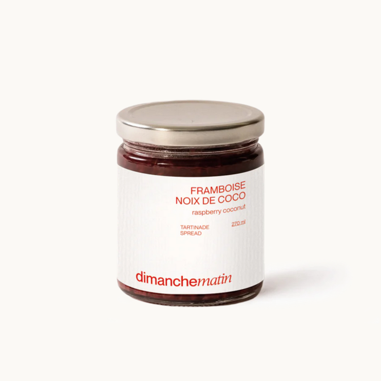 Dimanche Matin Tartinade - Framboise et Noix de coco