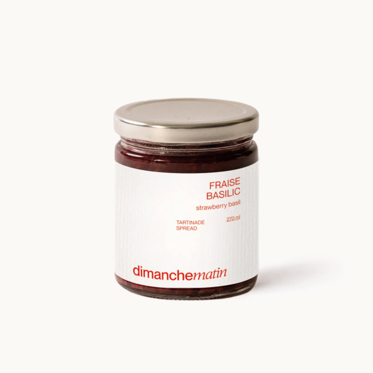 Dimanche Matin Tartinade - Fraise et basilic