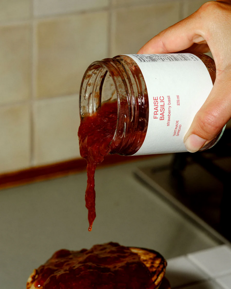 Dimanche Matin Tartinade - Fraise et basilic