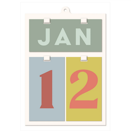 Designworks Ink Calendrier mural perpétuel