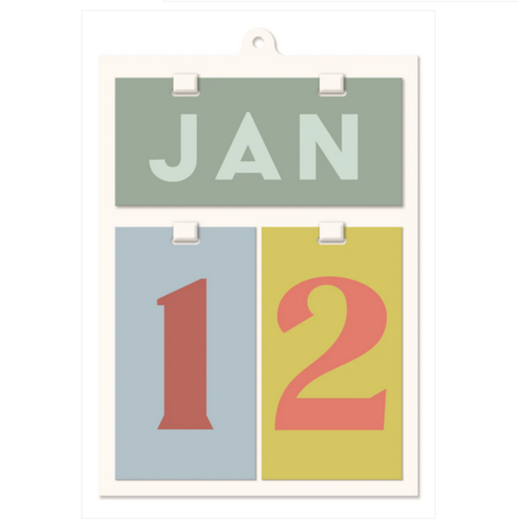 Designworks Ink Calendrier mural perpétuel