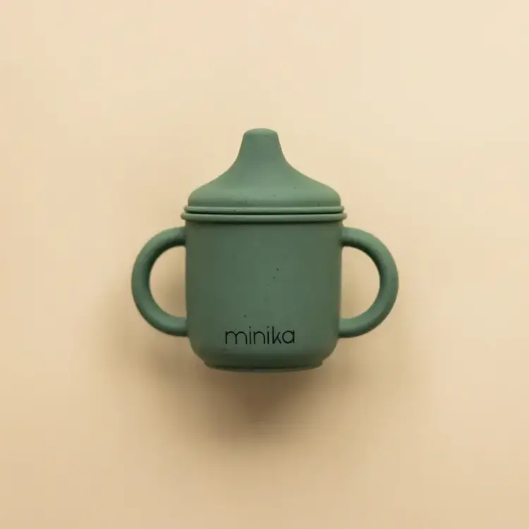 Minika Verre à bec en silicone - Feuille