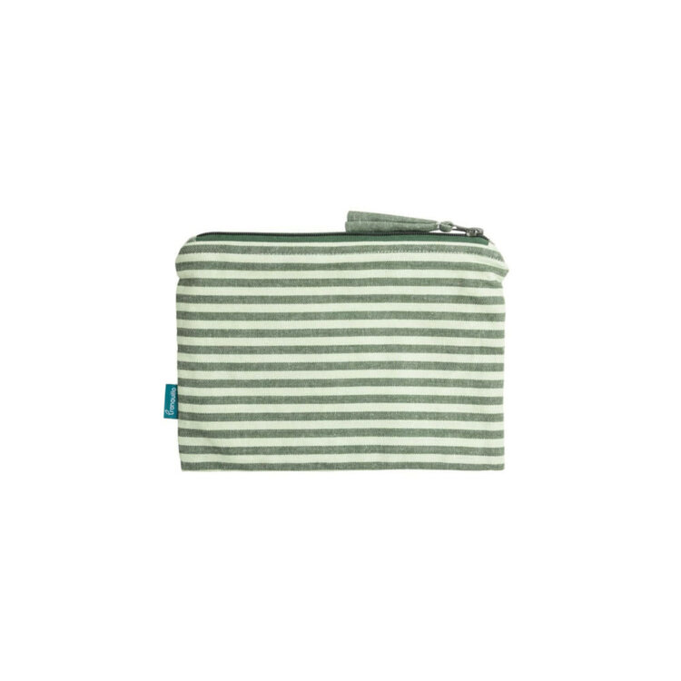 Tranquillo Pochette à cosmétique - Rayé sauge