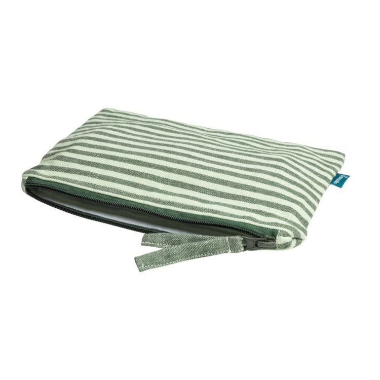Tranquillo Pochette à cosmétique - Rayé sauge