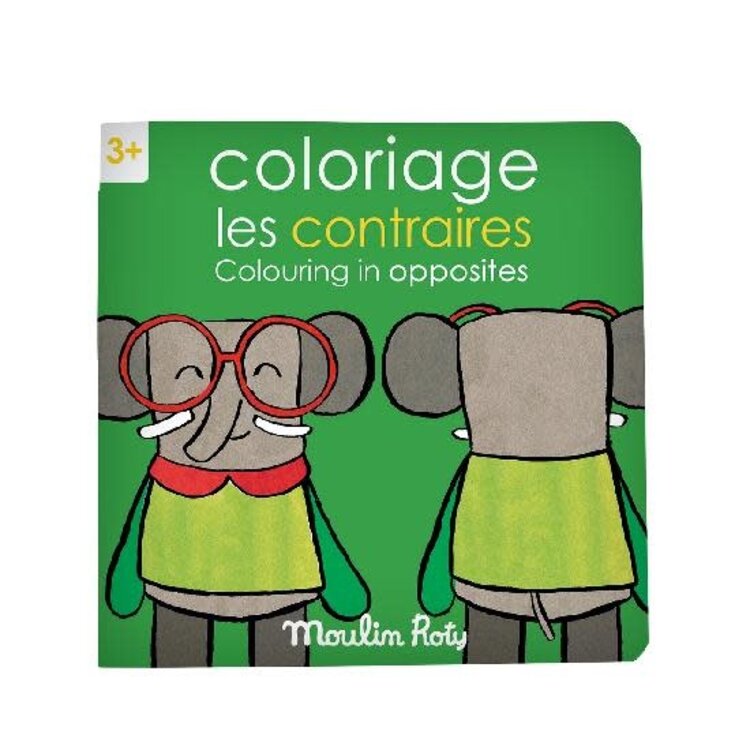 Moulin Roty Livre de coloriage - Les contraires