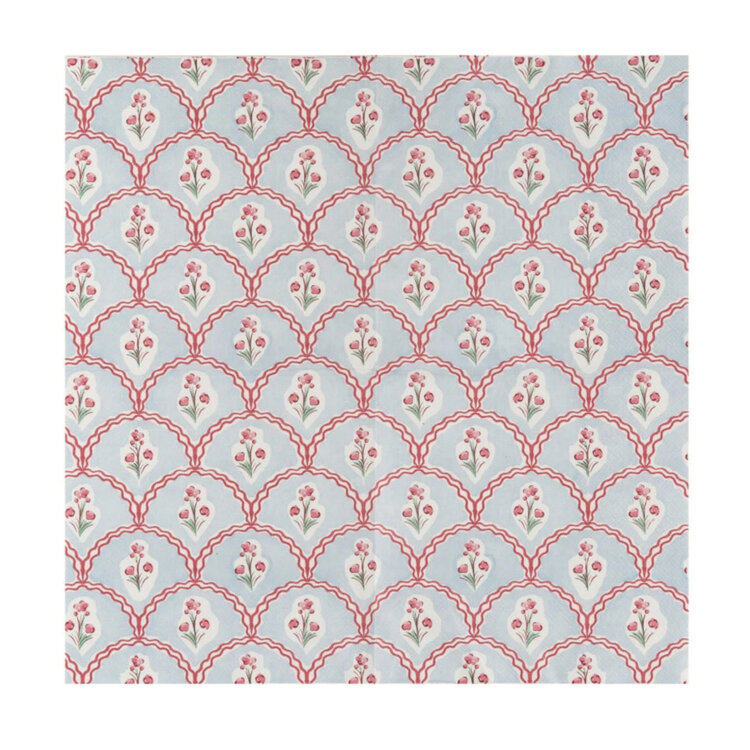 Creative Coop Serviettes de table - Motif floral