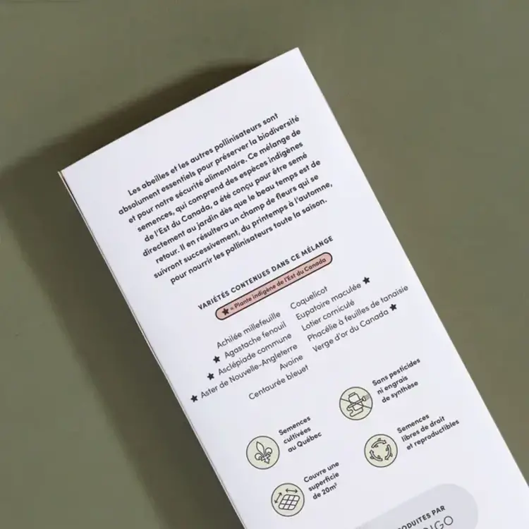 Le nutritionniste urbain Coffret de semences - Abeilles et pollinisateurs