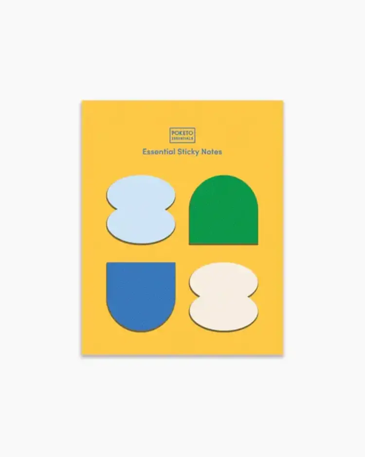 Poketo Notes autocollantes essentielles - Jaune
