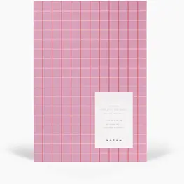 Notem Carnet Vita - Moyen - Quadrillé rose
