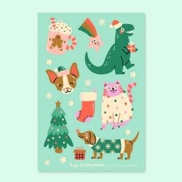 Club Pastel Autocollant des fêtes