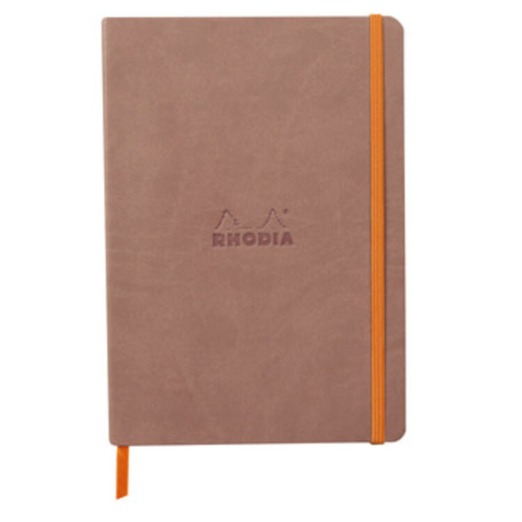 Rhodia Rhodiarama cahier souple dot A5 Bois de rose