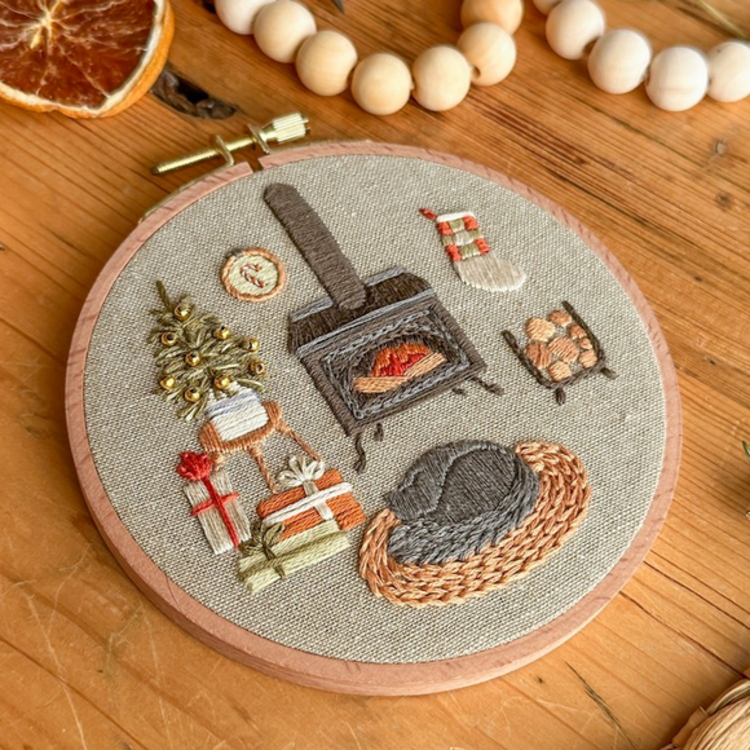 Brodé Serré Kit de broderie D.I.Y. - Charlie au chalet