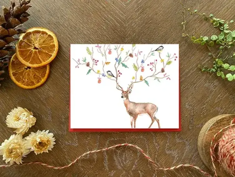 Hobeika Art Carte de souhaits - Cerf