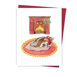Hobeika Art Carte de souhaits - Près du feu