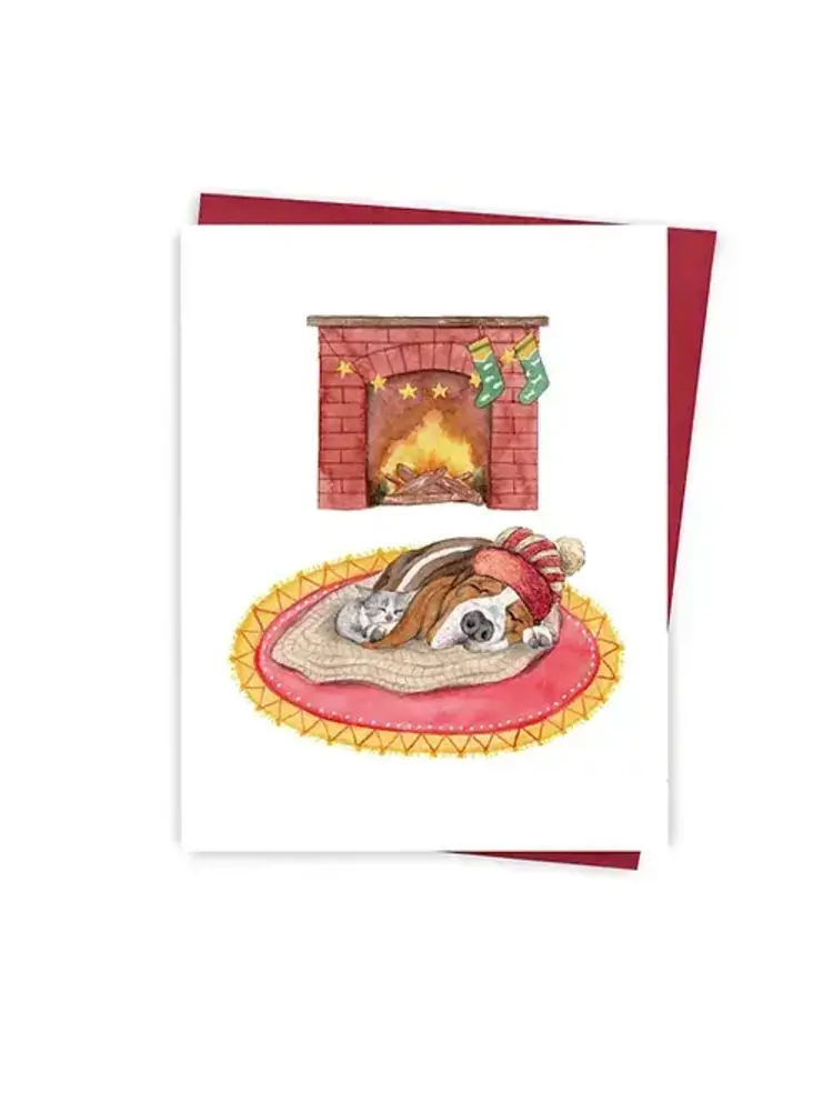 Hobeika Art Carte de souhaits - Près du feu