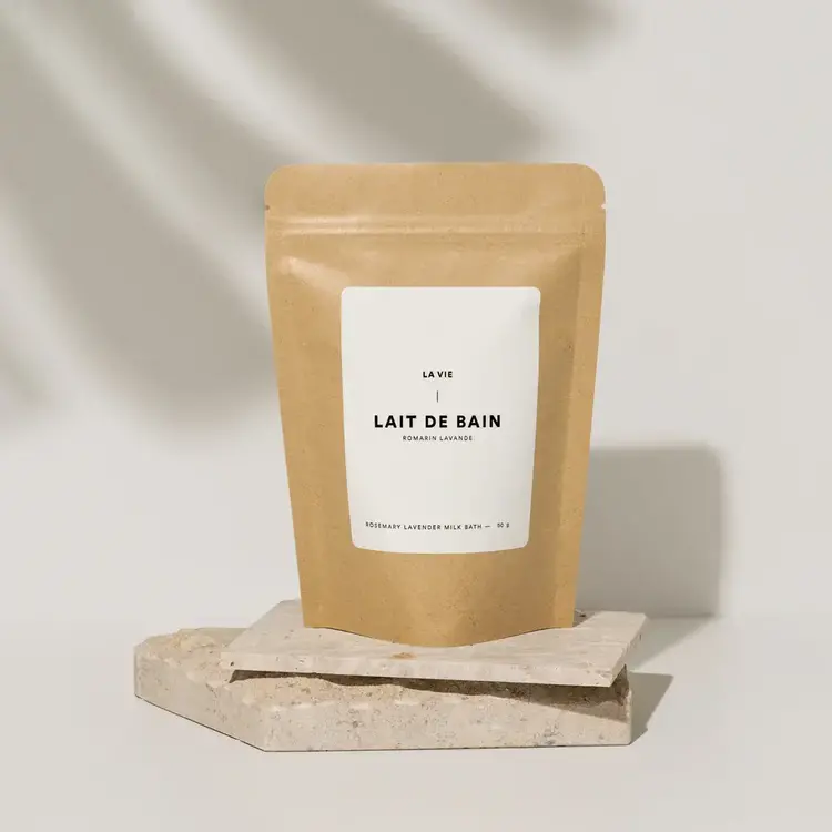 La Vie Apothicaire Lait de bain - Romarin Lavande - 50g