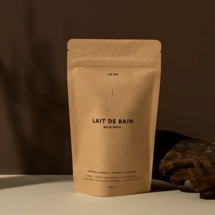 La Vie Apothicaire Lait de bain -  Romarin Lavande - 200g