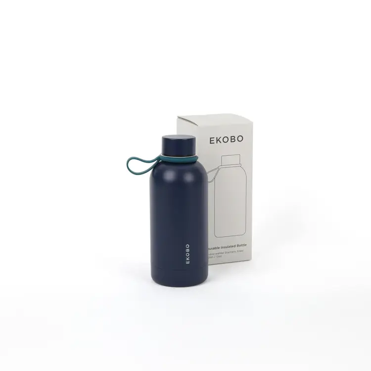 Ekobo Bouteille isotherme  12 oz - Bleu nuit