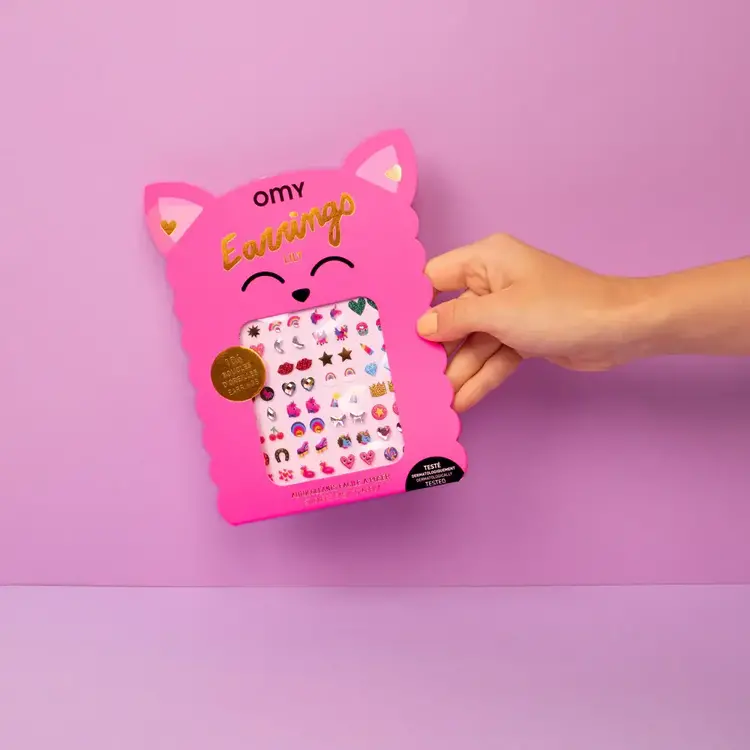 OMY Boucles d'oreilles autocollantes - Licorne