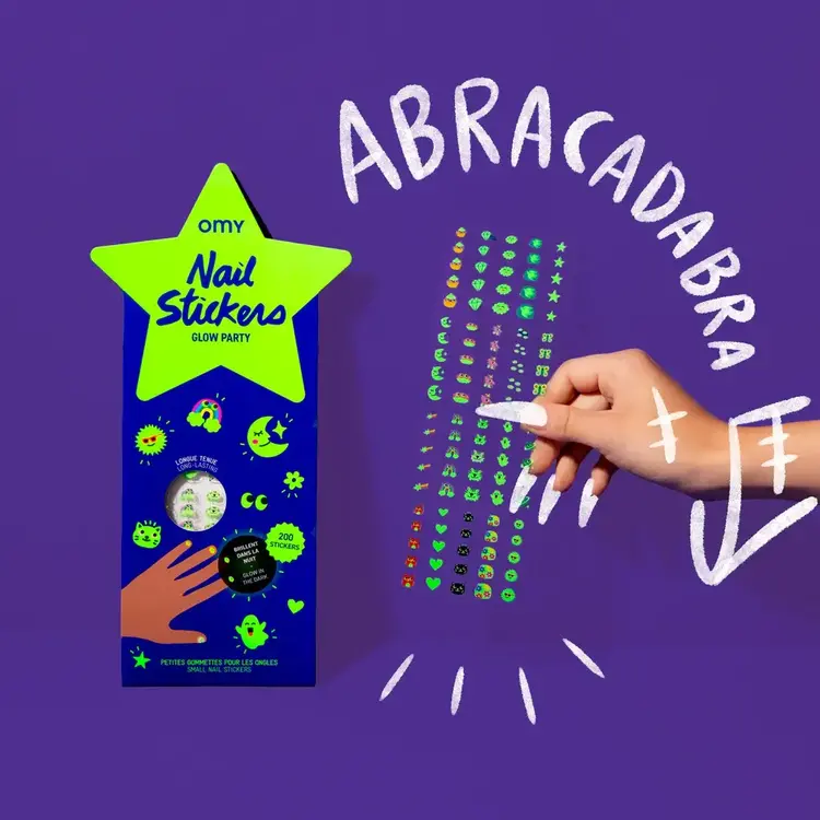OMY Autocollants pour ongles - Glow Party