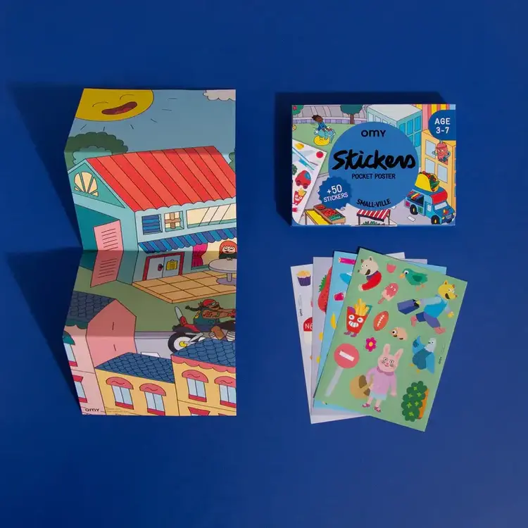 OMY Autocollants avec décor - Petite ville