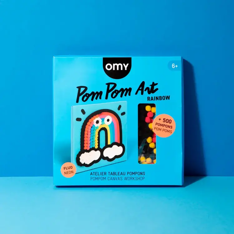 OMY Art à pompons - Arc-en-ciel